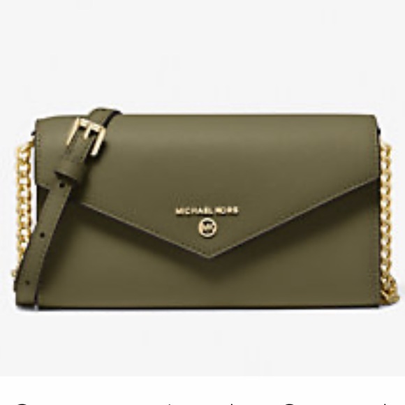 Michael Kors Handbags - NWT!! Michael Kors Large Crossgrain Leather Smartphone Convertible Crossbody Bag